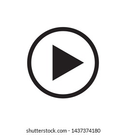 Play icon symbol  vector on white background