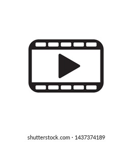 Play icon symbol  vector on white background