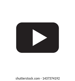 Play icon symbol  vector on white background