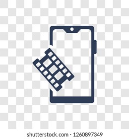 Play icon. Trendy Play logo concept on transparent background from Cinema collection