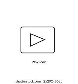The play icon is a universally recognized symbol used in multimedia applications, such as video players, audio players, and streaming services.