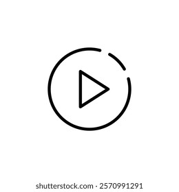 Play icon vector. Play icon. Icon vector. Icon.