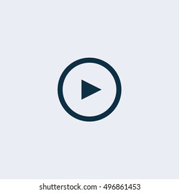Play icon vector