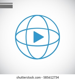  play icon vector .