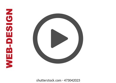 Play Icon Vector, author portfolio web-design