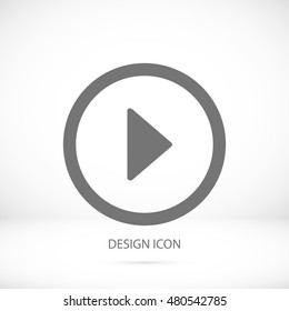 play icon, vector best flat icon, EPS