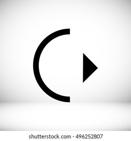 play icon, vector best flat icon, EPS