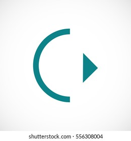 play icon, vector best flat icon, EPS