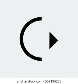 play icon, vector best flat icon, EPS
