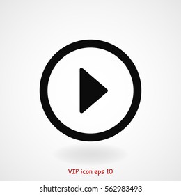 play icon, vector best flat icon, EPS
