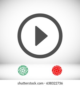 play icon, vector best flat icon, EPS