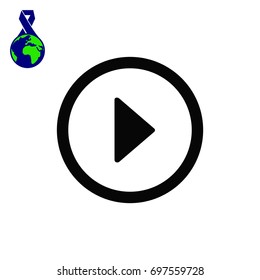 play icon, vector best flat icon, EPS