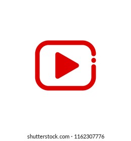 play icon vector button