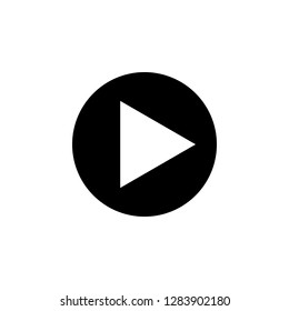 play Icon vector. Play button vector icon
