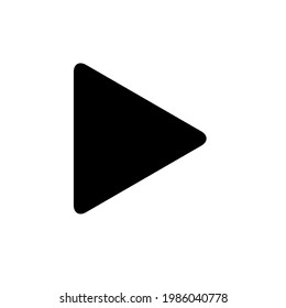Play icon vector. Play button