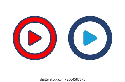 Play Icon vector. Play button vector icon