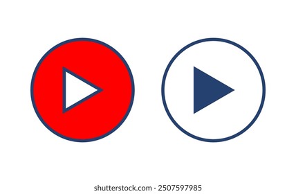Play Icon vector. Play button vector icon