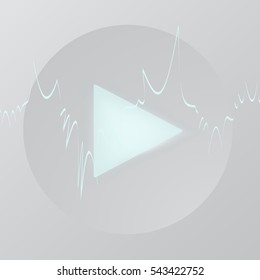 Play icon vector. Play button icon. Player sign 