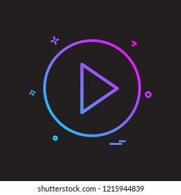 play icon vector design 