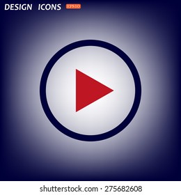 play. icon. vector design