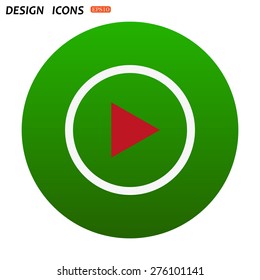 play. icon. vector design