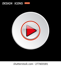 play. icon. vector design