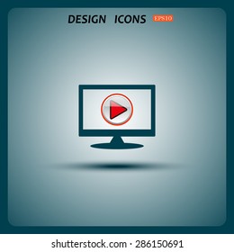 play. icon. vector design