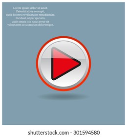 play. icon. vector design