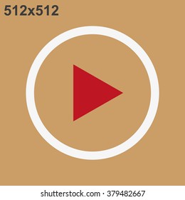 play. icon. vector design