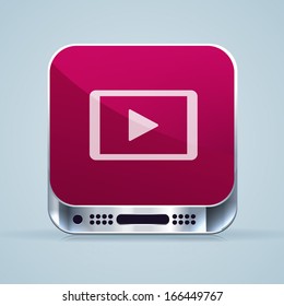 Play icon. Vector icon. EPS 10.