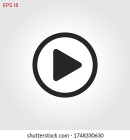 Play icon vector eps 10