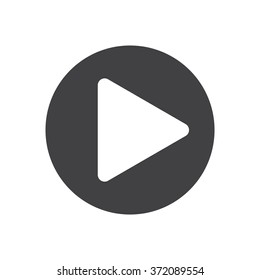 play Icon vector flat design