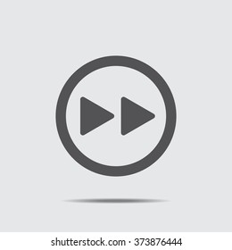 play Icon vector flat design
