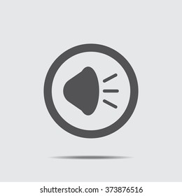 play Icon  vector flat design