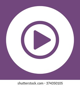 play Icon vector flat design