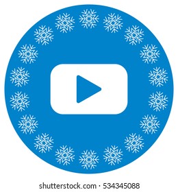 Play Icon Vector flat design style