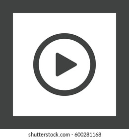 Play Icon Vector flat design style