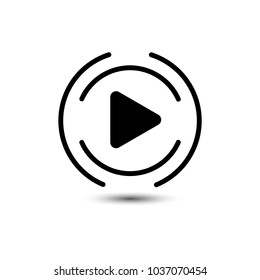 Play icon. vector illustration