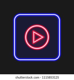 Play icon. Vector illustration.