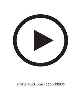 Play icon vector illustration. 