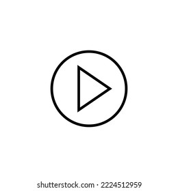 Play Icon vector illustration. Play button sign and symbol