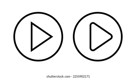 Play Icon vector illustration. Play button sign and symbol