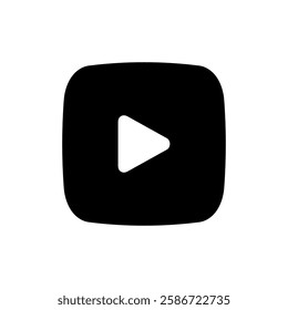 Play Icon vector illustration. Play button sign and symbol