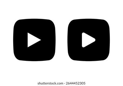 Play Icon vector illustration. Play button sign and symbol