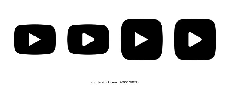 Jugar Icon Ilustración vectorial. Jugar signo y símbolo de Botón
