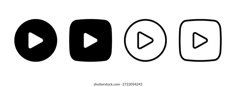 Spielen Symbol, Vektorgrafik. Symbol für Wiedergabetaste
