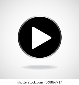 Play icon. Vector illustration. Eps 10