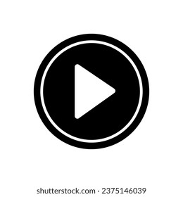 Play icon. Vector illustration, flat trendy style illustration on white background..eps