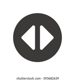 Play  icon, vector illustration. Flat design style
