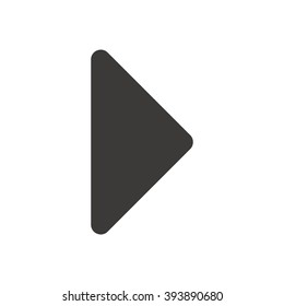 Play  icon, vector illustration. Flat design style